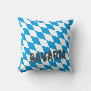 Cojín Decorativo Bavaria Alemania Bandera del Diamante Diseño