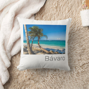 Cojín Decorativo Bavaro Beach Caribe República Dominicana Souvenir