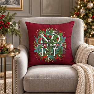 Cojín Decorativo Bayas de Verdor NOEL Navidad