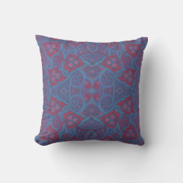 Cojín Decorativo Bayas rosas, estampado floral de estilo bohemio