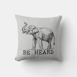 Cojín Decorativo Be Heard Cute Elephant