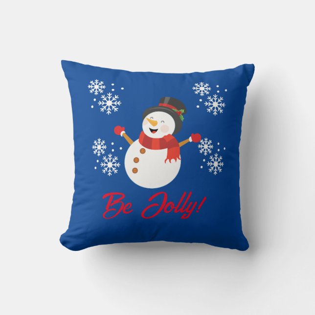 COJÍN DECORATIVO BE JOLLY SNOWMAN (Anverso)
