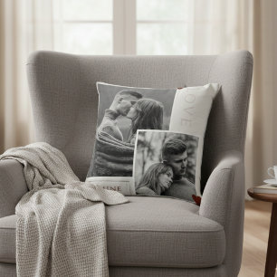 Cojín Decorativo Be Mine El día de San Valentín Couple Photo Love