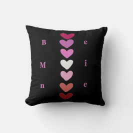 Cojín Decorativo Be Mine Minimal Heart Stack Valentine T-Shirt