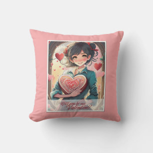 Cojín Decorativo Be my Valentine in Manga Style 31470