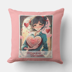 Cojín Decorativo Be my Valentine in Manga Style 31470
