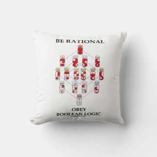Cojín Decorativo Be Rational Obey Boolean Logic Hasse Diagrama Humo
