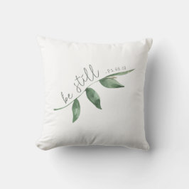 Cojín Decorativo Be Still - Salm 46:10 Leaves