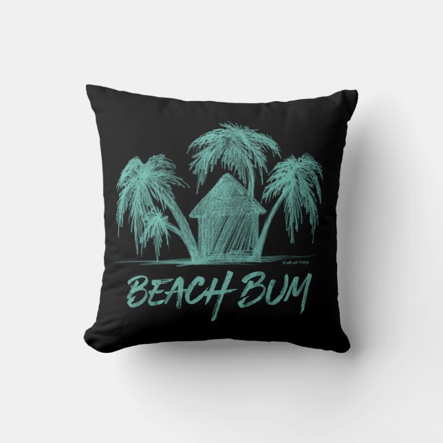 Cojín decorativo Beach Bum (Anverso)