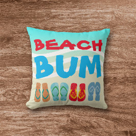 Cojín Decorativo Beach Bum Beach Sand Bright Aqua Waves