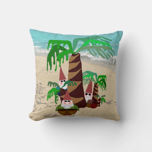 Cojín Decorativo Beach Gnomes (Anverso)