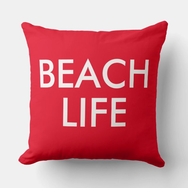 Cojín Decorativo Beach Life Lifeguard Gift Red (Anverso)