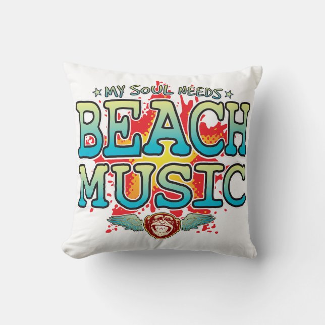 Cojín Decorativo Beach Music Soul Cushion (Anverso)