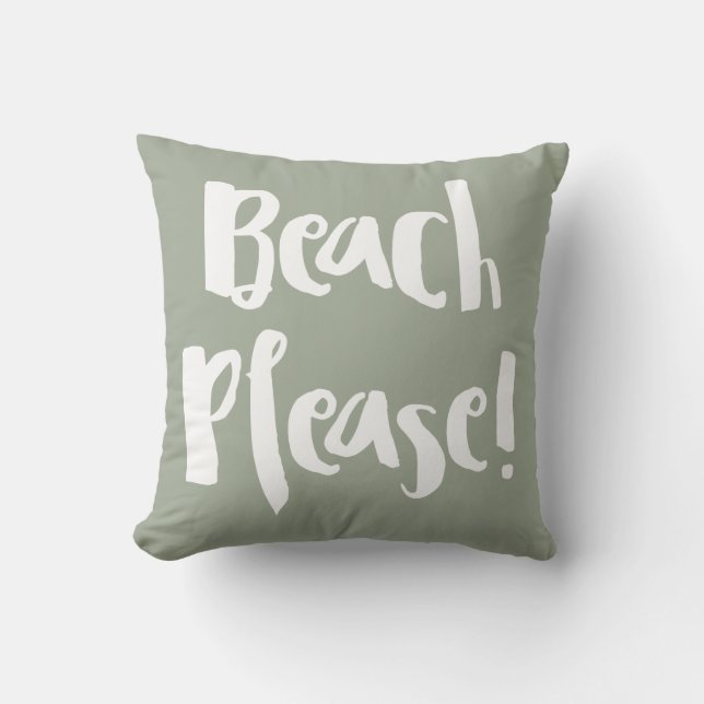 Cojín Decorativo "Beach Please!" (Anverso)
