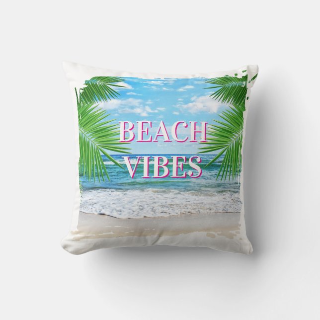 Cojín decorativo Beach Vibes (Anverso)