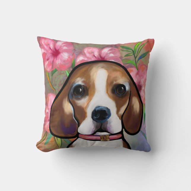 Cojín Decorativo Beagle (Anverso)