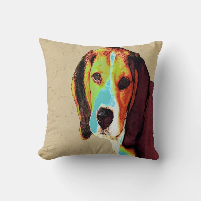 Cojín Decorativo Beagle (Anverso)