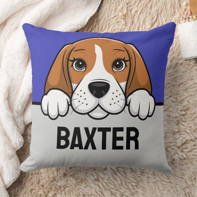 Cojín Decorativo Beagle Cute Personalizada Cuppy Dog Lover (Manta)