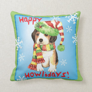 Cojín Decorativo Beagle feliz de Howliday