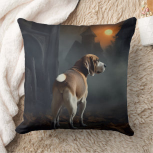 Cojín Decorativo Beagle Halloween Espeluznante