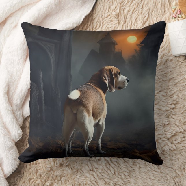Cojín Decorativo Beagle Halloween Espeluznante (Manta)
