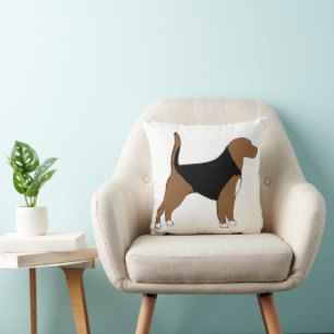Cojín Decorativo Beagle Silhouette