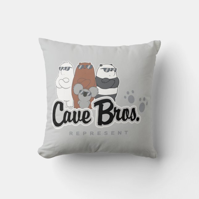 Cojín Decorativo Bear Bears - Cave Bros. Representar (Anverso)
