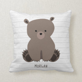 Cojín Decorativo Bear Cub Gray Wood