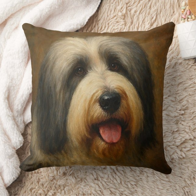 Cojín Decorativo Bearded Collie (Manta)
