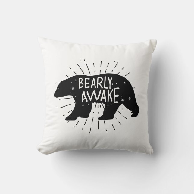 Cojín Decorativo Bearly Awake (Anverso)