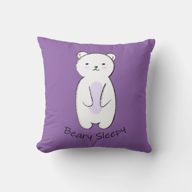 Cojín Decorativo Beary Sleepy Bear (Anverso)
