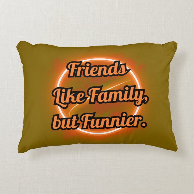 COJÍN DECORATIVO BEAST FRIENDS, FRIENDSHIP, FRIENDS LIKE FAMILY (Anverso)
