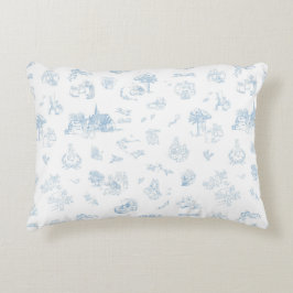 Cojín Decorativo Beatrix Peter the Rabbit Toile Chinoiserie Blue 