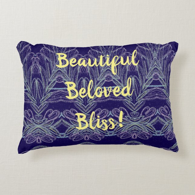 Cojín Decorativo Beautiful  Beloved Bliss! (Anverso)