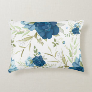 Cojín Decorativo Beautiful Blue Floral Seamless Pattern