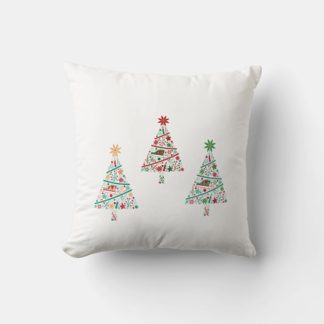 Cojín Decorativo 🏠 “Beautiful Christmas Throw Pillow | Elegant Hol (Anverso)
