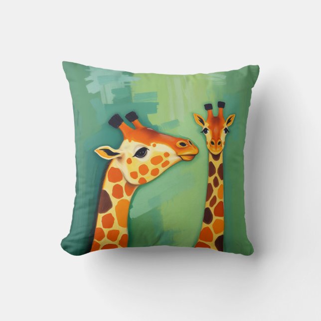 Cojín Decorativo Beautiful Giraffe Throw Pillow (Anverso)