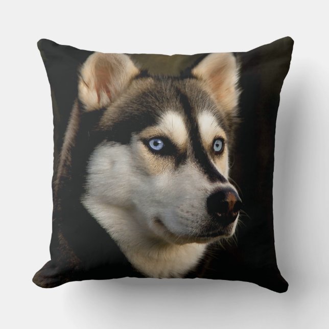 Cojín Decorativo Beautiful Husky Throw Pillow (Anverso)