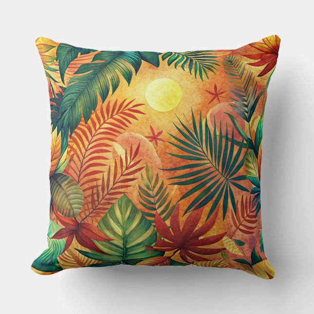 Cojín Decorativo Beautyful Tropical  Pattern  Design Kissen (Anverso)