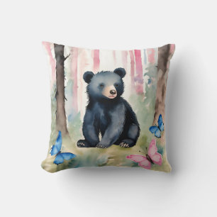 Cojín Decorativo Bebé Chicas de oso negro