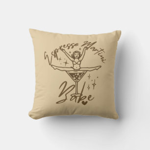 Cojín Decorativo Bebé de Martini de Espresso