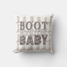 Cojín Decorativo Bebé de Scootin de Arranque - Boots de Cowboy/Cowg