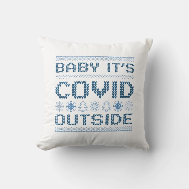 Cojín Decorativo Bebé, está frío afuera (Anverso)