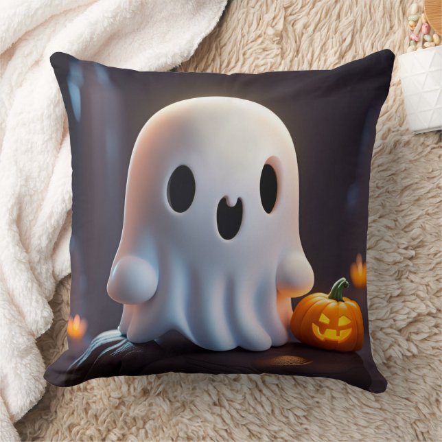 Cojín Decorativo Bebé Fantasma Típico personaje de Halloween (Manta)