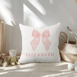 Cojín Decorativo Bebé floral rosado personalizado