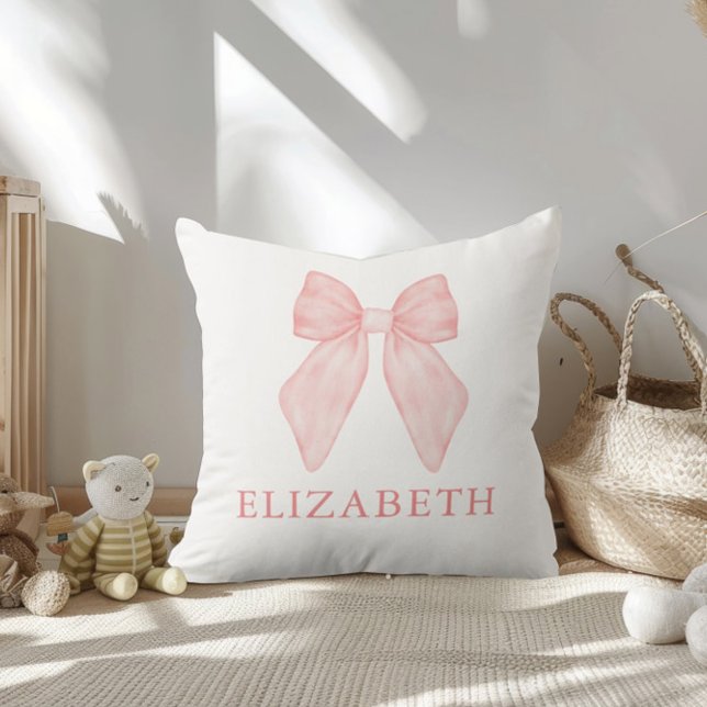 Cojín Decorativo Bebé floral rosado personalizado (Subido por el creador)