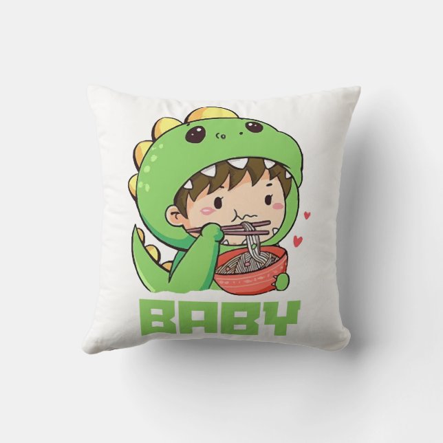 Cojín Decorativo bebé godzilla (Reverso)