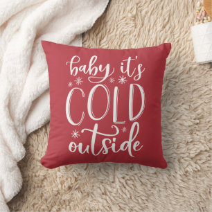 Cojín Decorativo Bebé hace frío afuera   Vacaciones