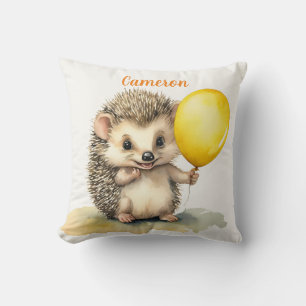 Cojín Decorativo Bebé Hedgehog Balón Género Neutral Personalizado
