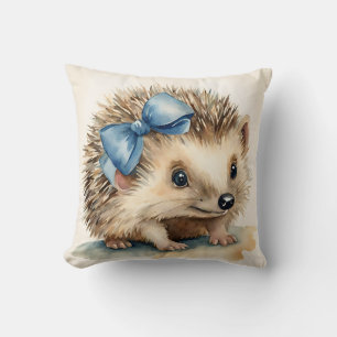 Cojín Decorativo Bebé Hedgehog Blue Bow